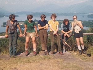 Volunteers at Loch Lomond in July 1975